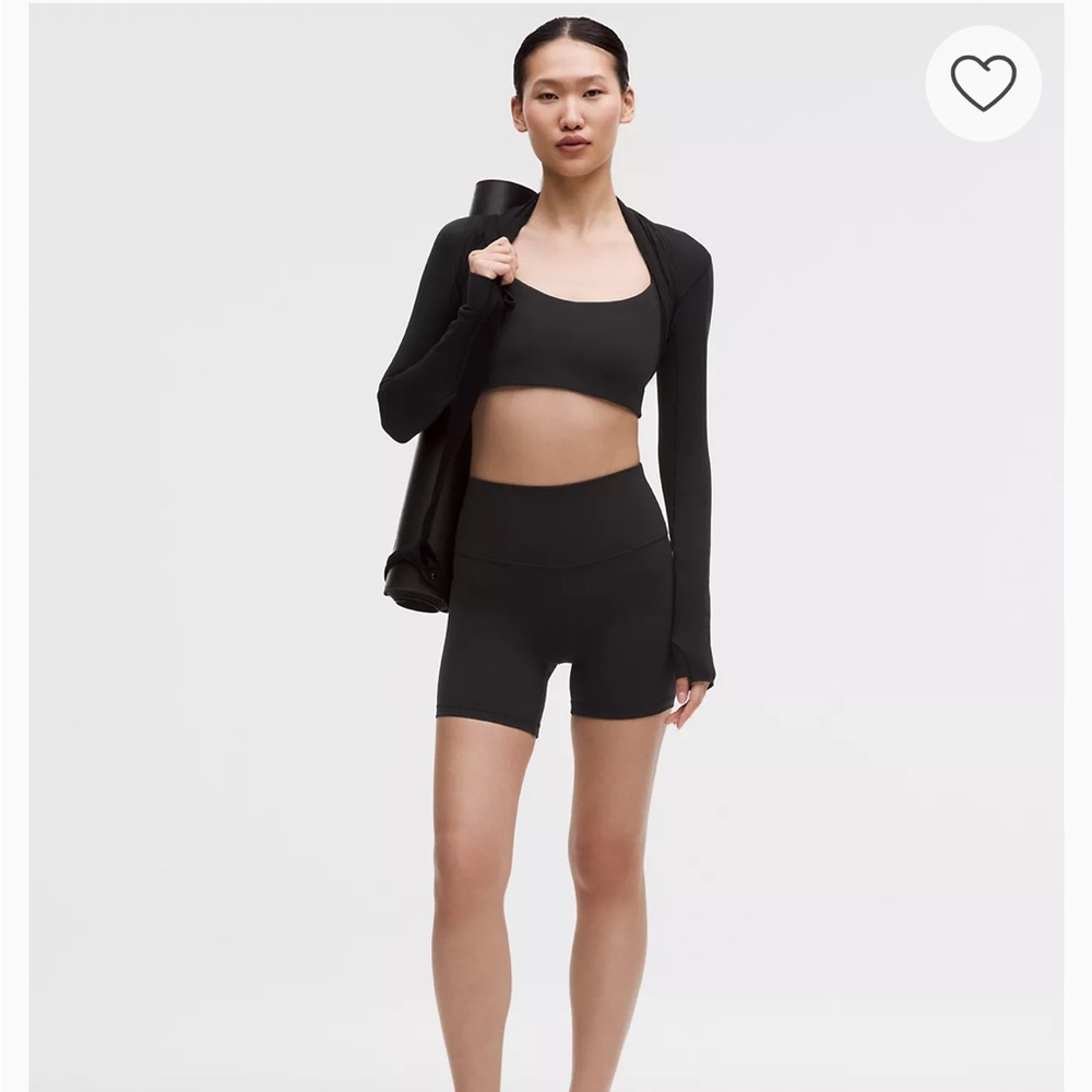 Lulu Lemon Align Bike Shorts 6” Black Size 8